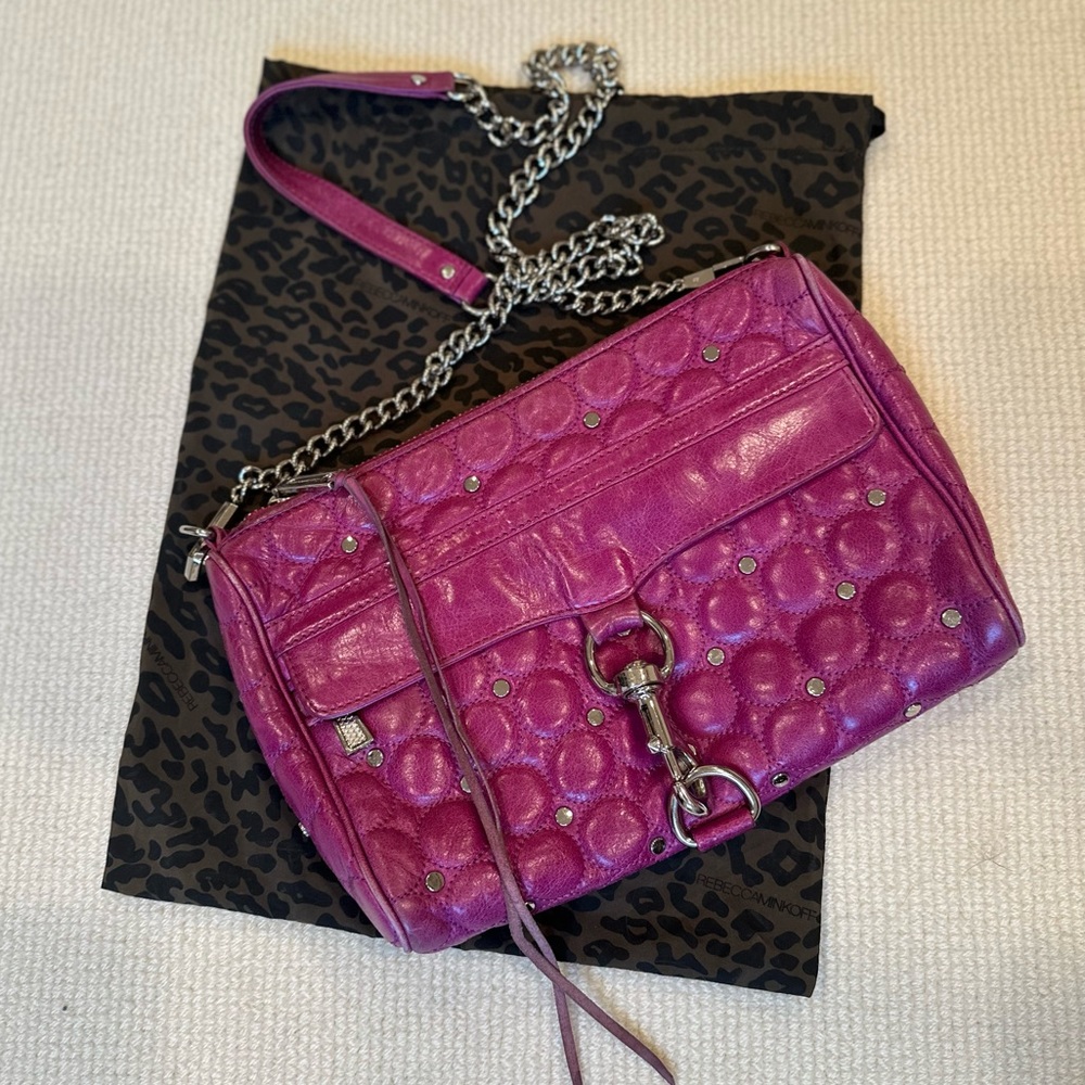 Rebecca Minkoff purple/pink quilted bag